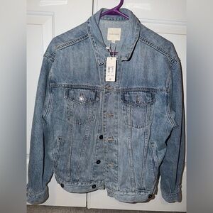 NWT Favorite Daughter Otto Denim Jacket in Tahoe Wash Mid Blue  Sz S